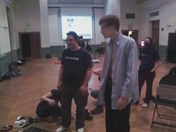 As with any good nerdy event, shirts were unbottoned.