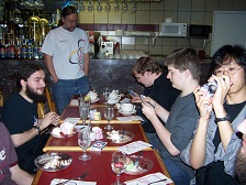 We go to Vaccaro's every year and eat as much of a full colosseo as possible. I think someone succeeded once?