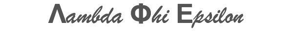 Λambda Φhi Εpsilon
